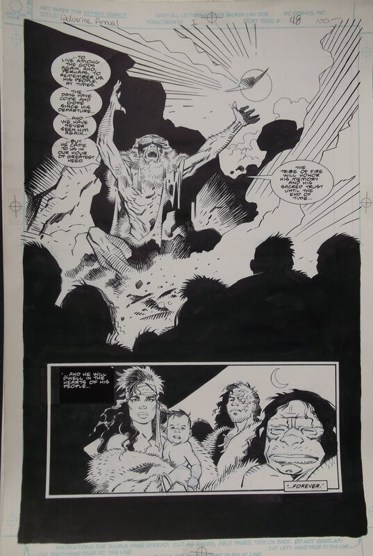 Wolverine par Mike Mignola, Bob Wiacek, Walter Simonson - Planche originale