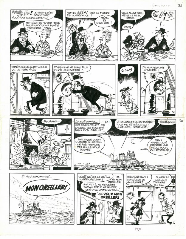 Capitaine Lahuche par Francis - Planche originale