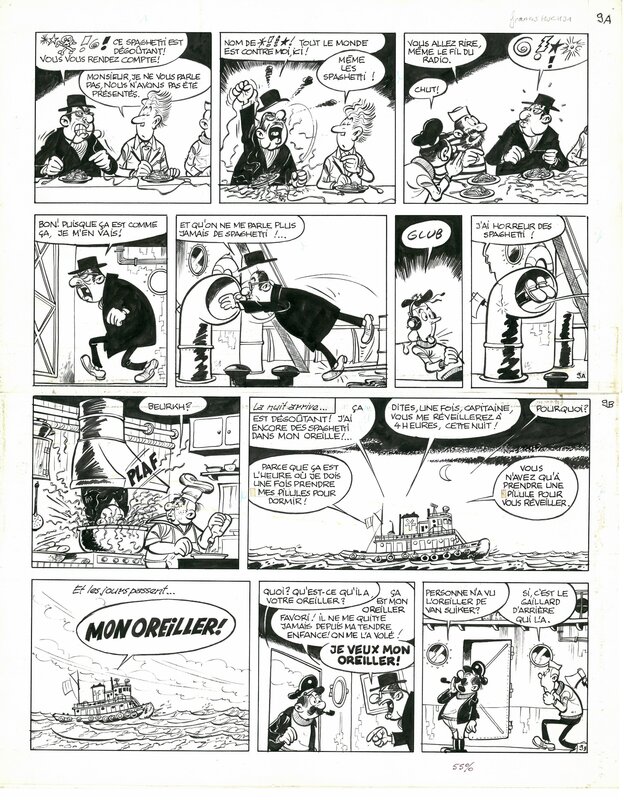 Capitaine Lahuche par Francis - Planche originale