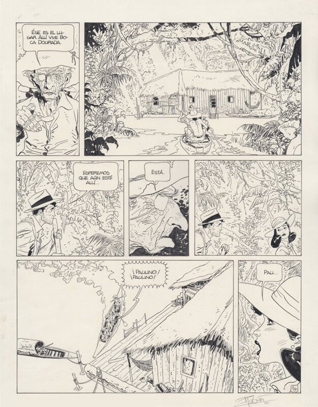 Rubén Pellejero, Jorge Zentner, Boca Dourada. Dieter Lumpen Cap. 8, pág. 10 - Planche originale