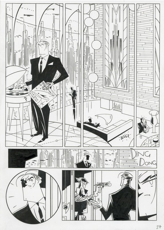 Antonio Lapone, Adams Clarks - Planche 27 - Comic Strip