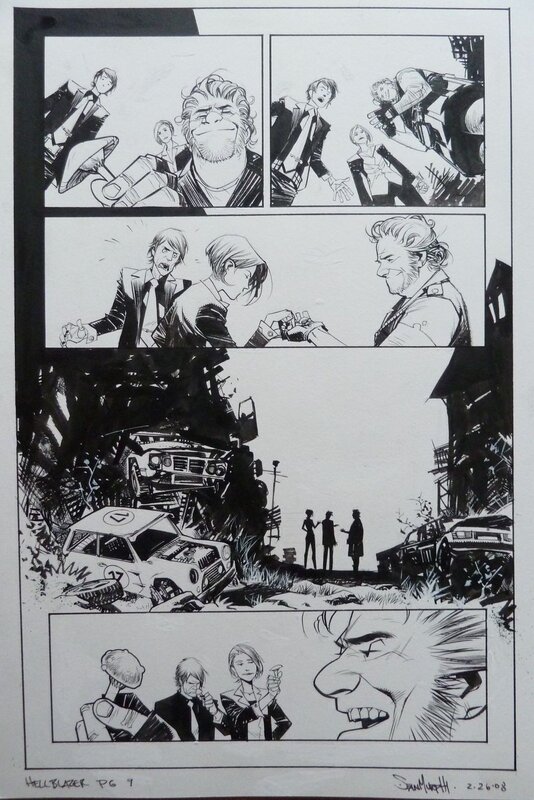 Sean Murphy, Hellblazer #245 Pg 9 - Comic Strip