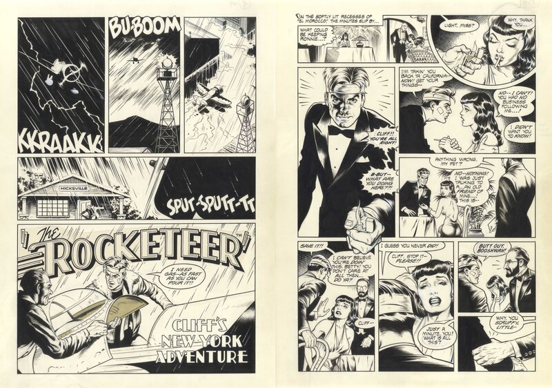 Dave Stevens, The Rocketeer, Volume 2, Cliff's New York Adventure - Comic Strip