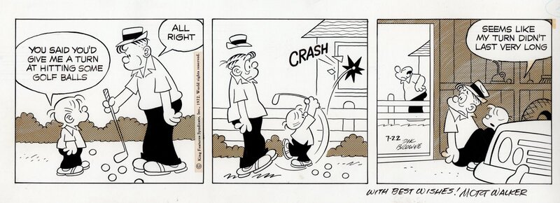 Hi and Lois par Dik Browne, Mort Walker - Planche originale