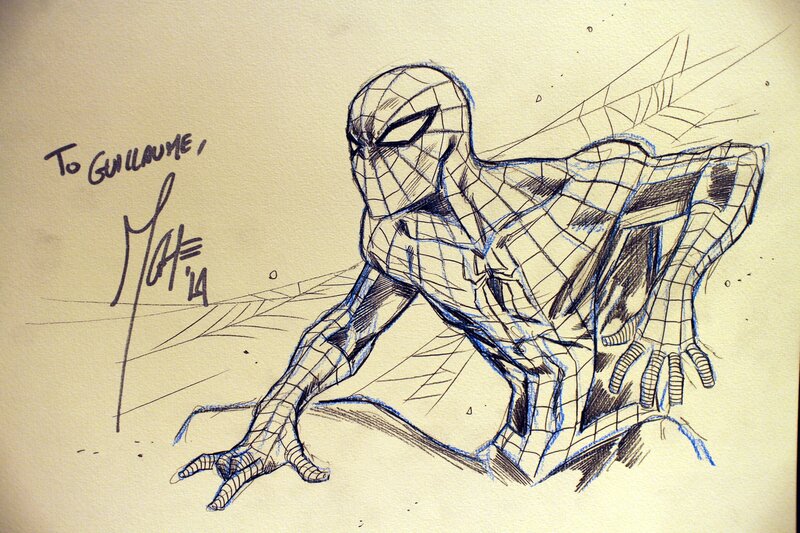 Spiderman par Marco Checchetto - Dédicace