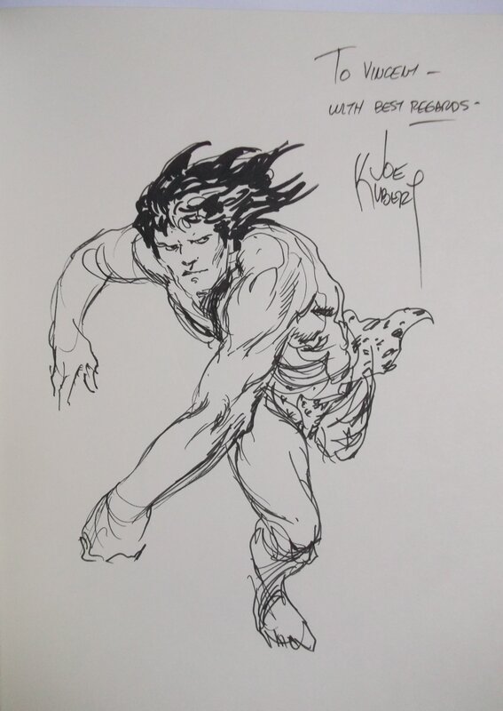 Tarzan par Joe Kubert - Dédicace