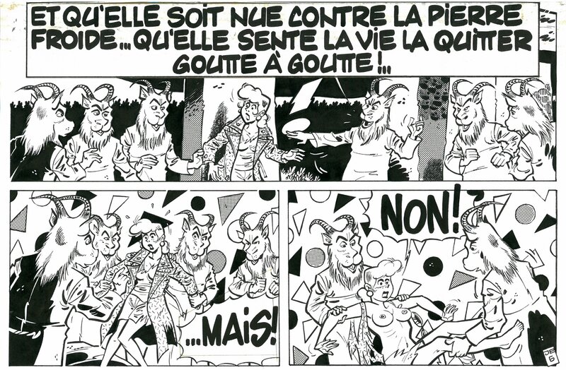 Yves Urbain, Julie (ou Katy) Brizard - Planche originale