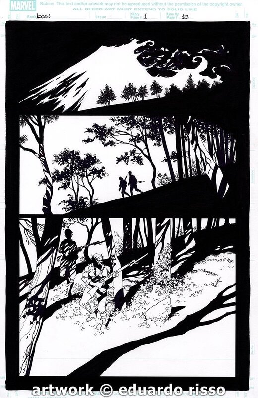 Eduardo Risso, Brian K. Vaughan, 2008 - Wolverine: Logan #1 - Pg.13 - Comic Strip