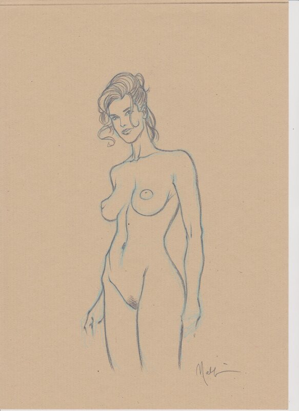 Amber Nue by Nicolas Malfin - Original Illustration
