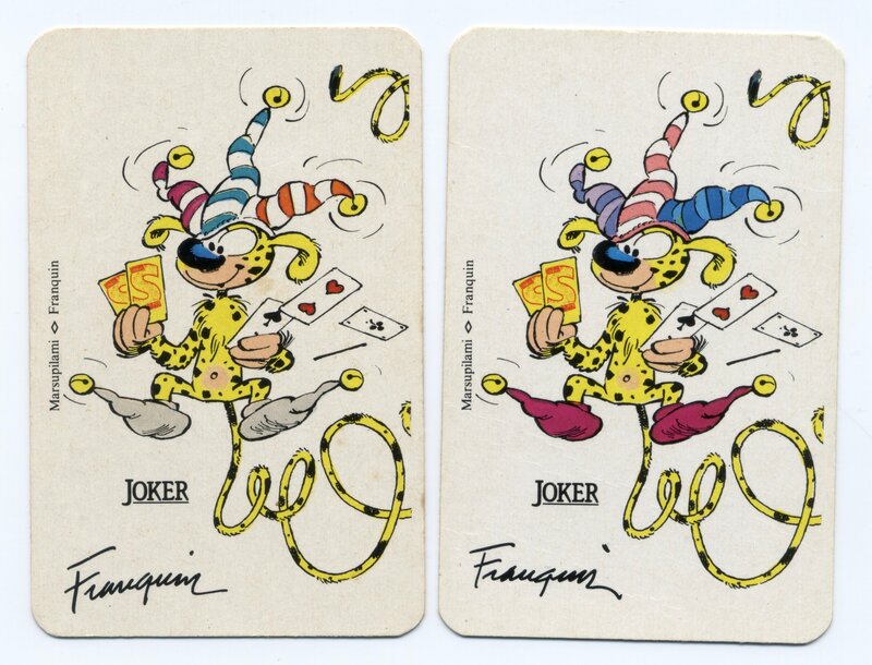 André Franquin, Cartes à jouer Marsupilami - Sketch