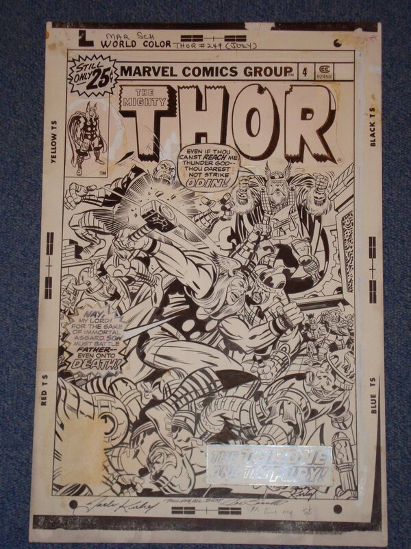 Thor par Jack Kirby, Joe Sinnott, Danny Crespi - Couverture originale