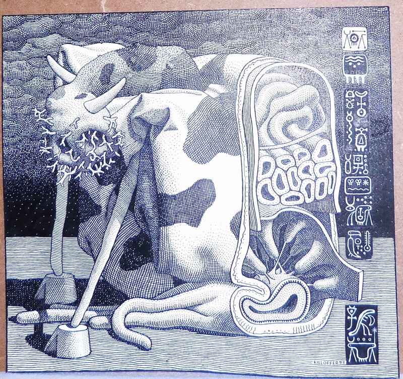 Killoffer, depuis 1993 , J'ai toujours aimé l'esprit vache de cet auteur !! - Original Illustration