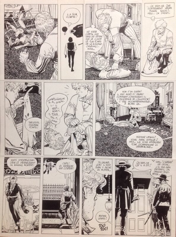Christian Rossi, Jean Giraud, Jim Cutlass - L'alligator blanc planche 58 - Comic Strip