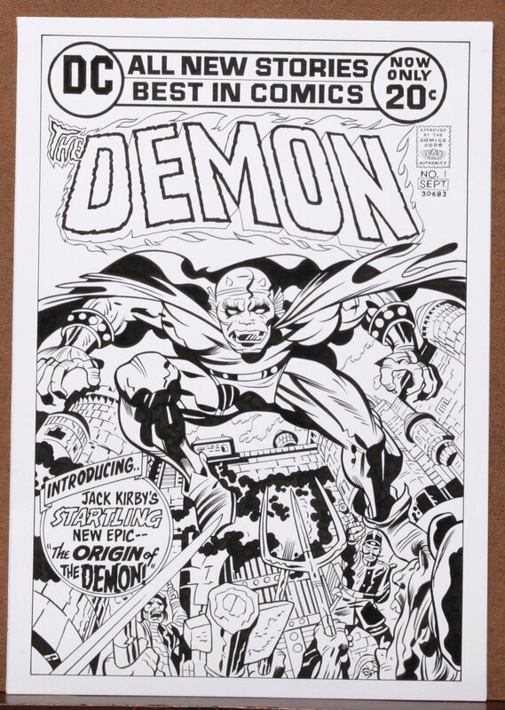 Georgiou Bambos, Demon - re création d'une couverture ... diable vert !! - Comic Strip