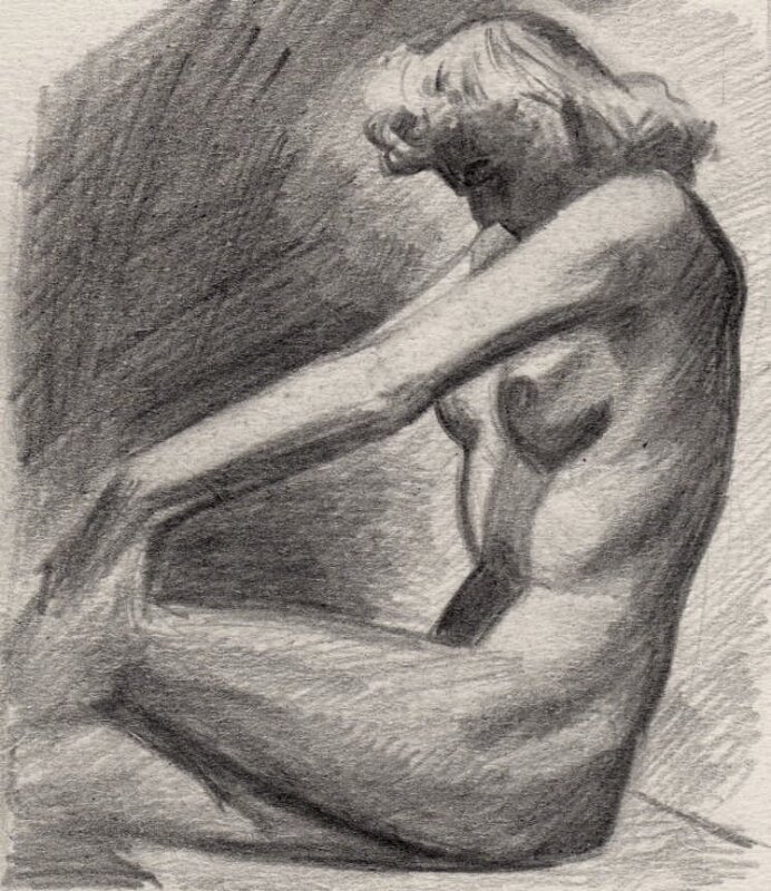 Etude by Robert Gigi - Original art