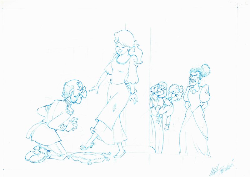 Cendrillon par Studios Disney - Planche originale