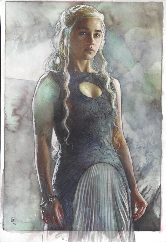 Daenerys Targaryen by Fabrice Le Hénanff - Original Illustration