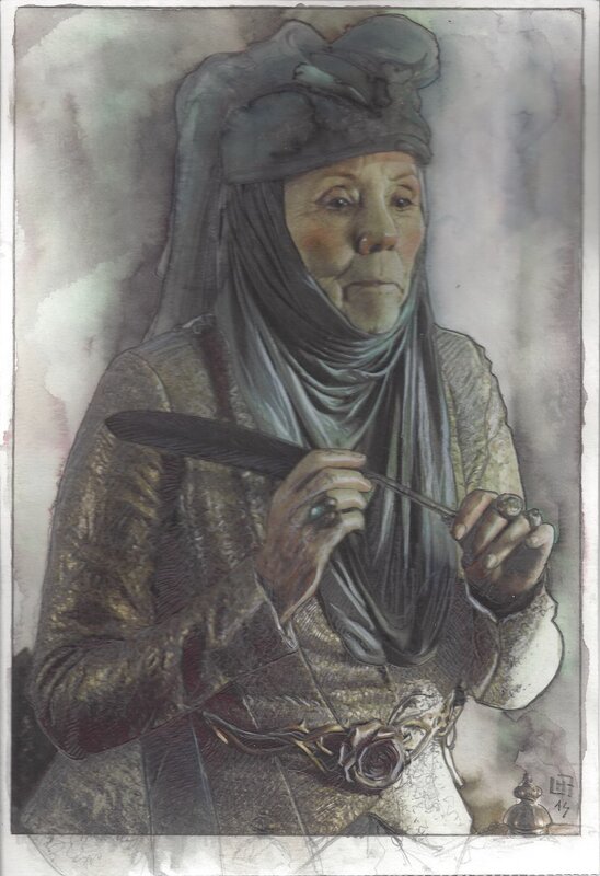 Olenna Tyrell by Fabrice Le Hénanff - Original Illustration