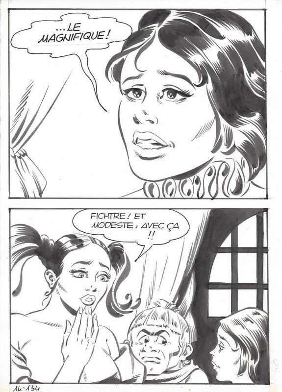 Maghella #14 P134 par Dino Leonetti - Planche originale