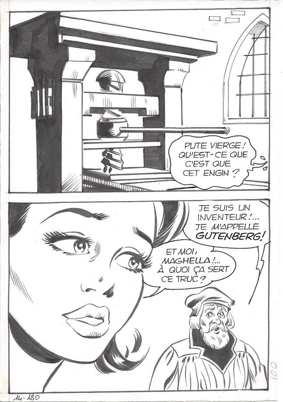 Maghella #14 P180 par Dino Leonetti - Planche originale