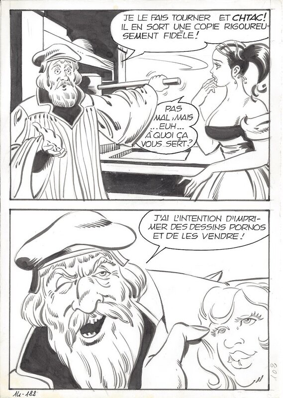 Maghella #14 P182 par Dino Leonetti - Planche originale