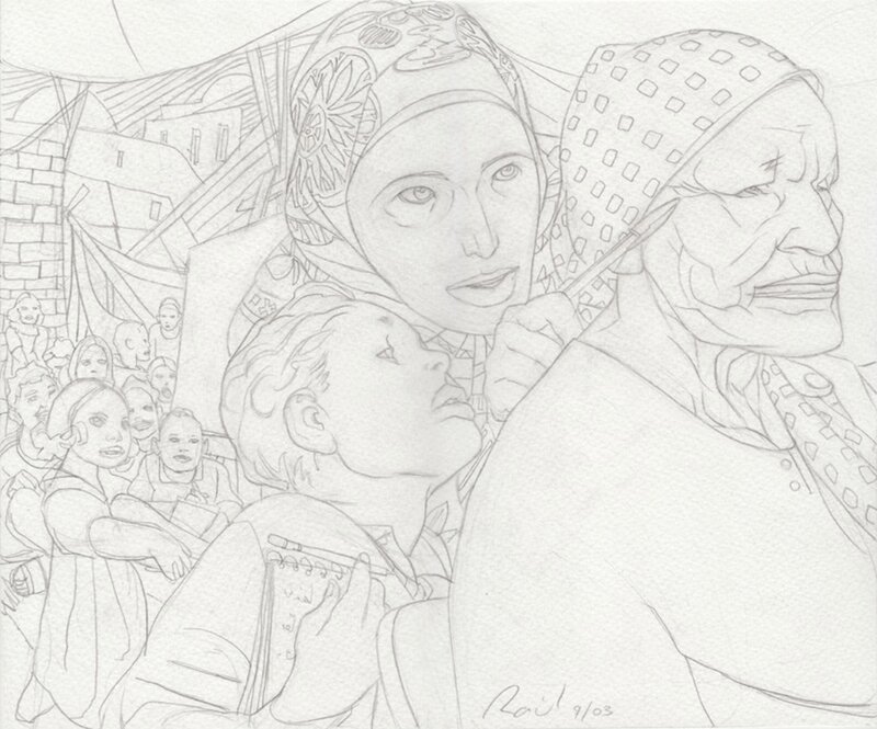 Palestine by Raúl - Original Illustration