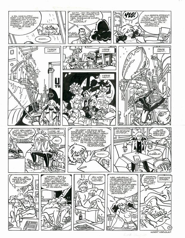 Franka 13e lettre par Henk Kuijpers - Planche originale