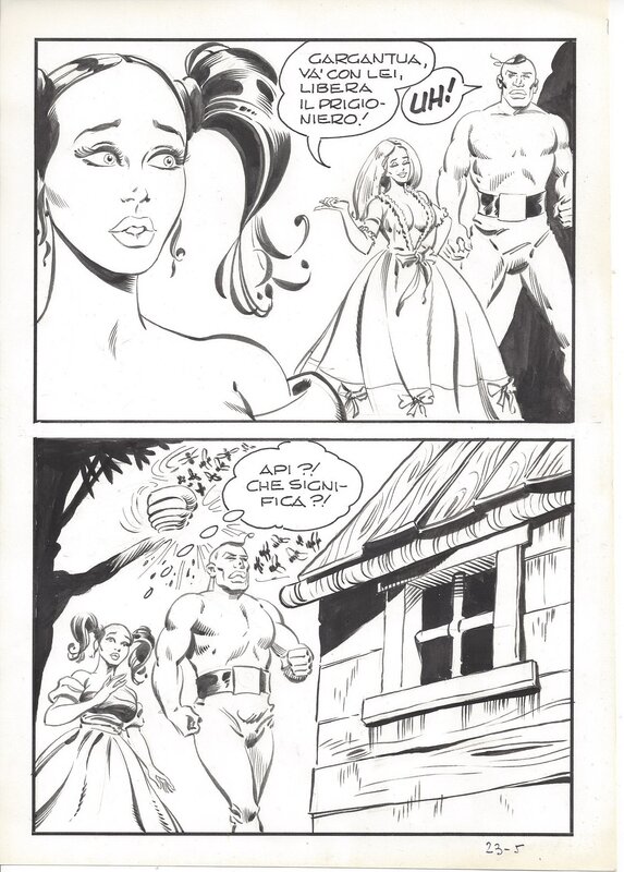 Maghella #23 P5 par Dino Leonetti - Planche originale