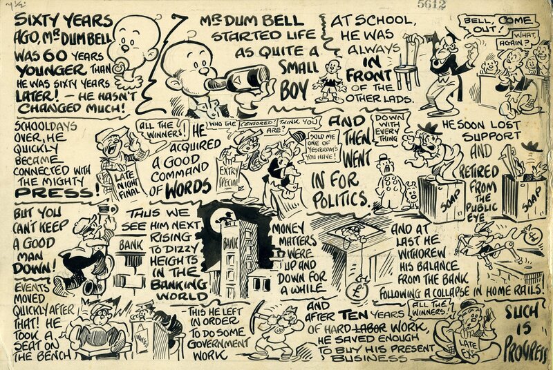 Our Funny Newsreal par George Parlett - Planche originale