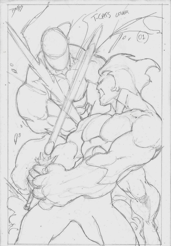 Ed Benes, Thundercats - The Return #5 Couverture - Crayonné - Original Cover