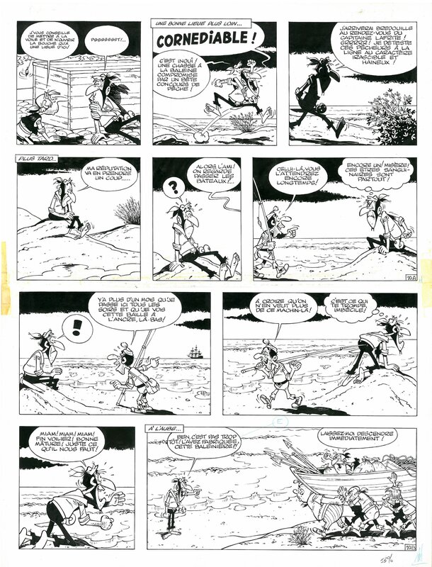 Marcel Remacle, Vieux Nick et barbe-Noire - Planche originale