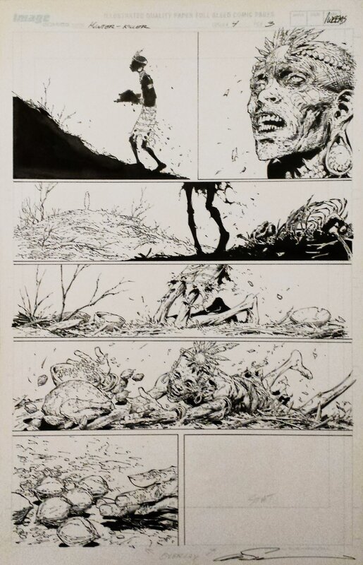 Hunter-Killer T4 P3 par Marc Silvestri, Joe Weems - Planche originale