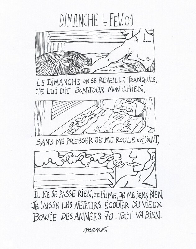 Dimanche 4 FEV.01 par Mano Solo - Planche originale