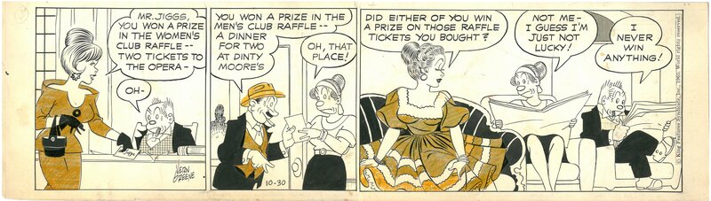 Vernon Van Atta Greene, George McManus, Bringin up Father / Famille Illico - Comic Strip
