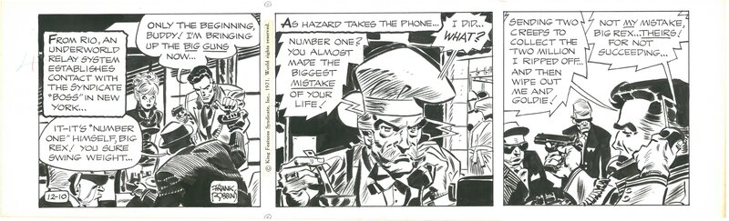 Johnny Hazard par Frank Robbins - Planche originale