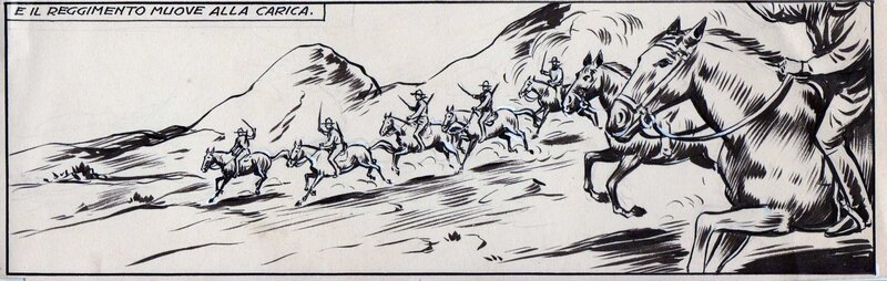 Carlo Cossio, Case d'un western publié par la Sage dans les années 1950 - Comic Strip