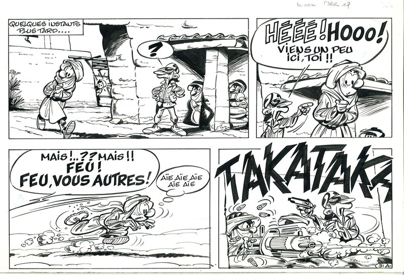 Nic Broca - Spirou - planche - Planche originale