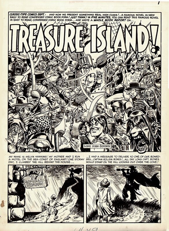 John Severin, Harvey Kurtzman, Treasure Island - Mad magazine 7 - Comic Strip