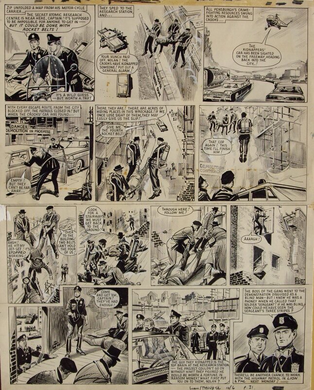 Zip NOLAN ! par Reg Bunn - Planche originale