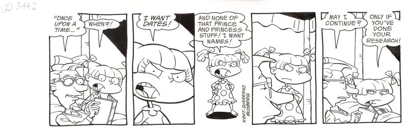 Strip des Rugrats par Vince Giarrano - Planche originale