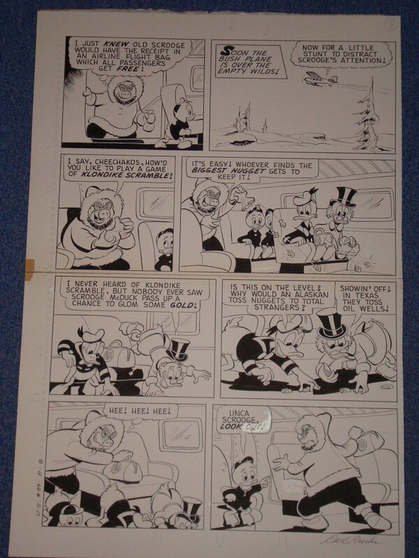 Donald DUCK par Carl Barks - Planche originale