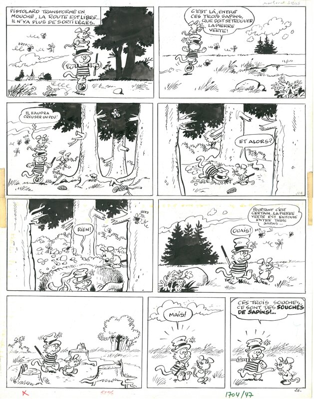 Sibylline par Raymond Macherot - Planche originale