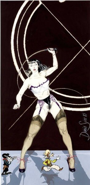 Betty Page par Denis Sire - Illustration originale