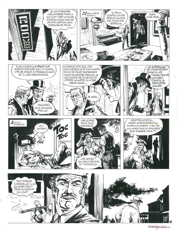 Ringo par William Vance - Planche originale