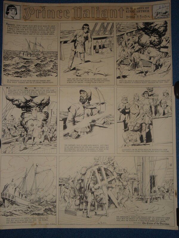 Prince VAILLANT par Hal Foster - Planche originale