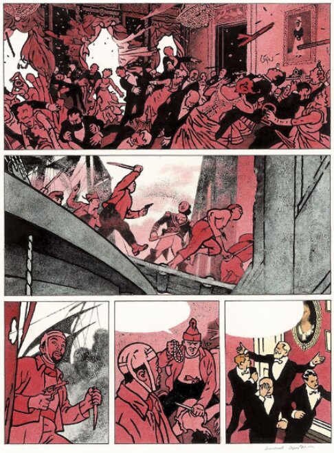 Le capitaine écarlate d'Emmanuel Guibert & David B. Page 40 - Planche originale