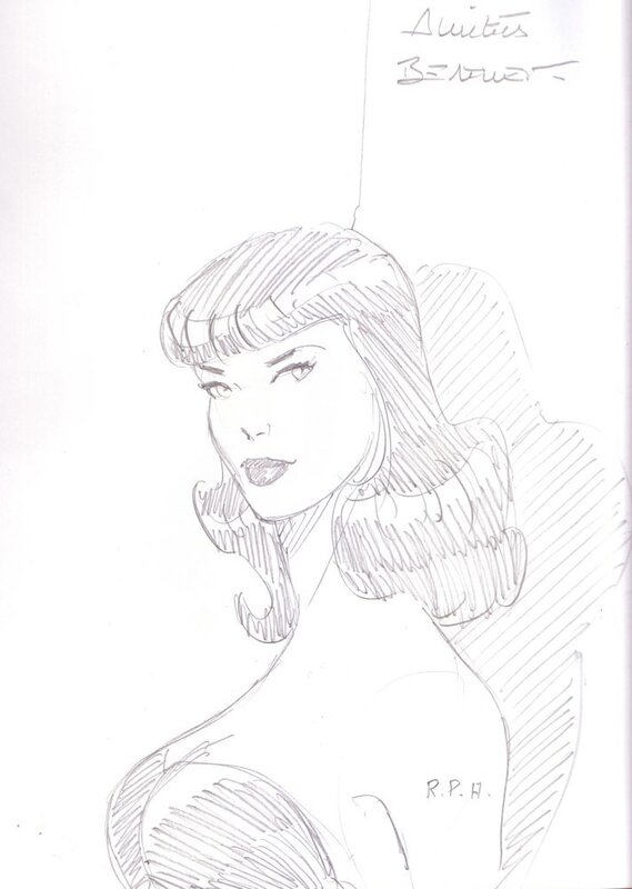 Pin-Up by Philippe Berthet - Sketch