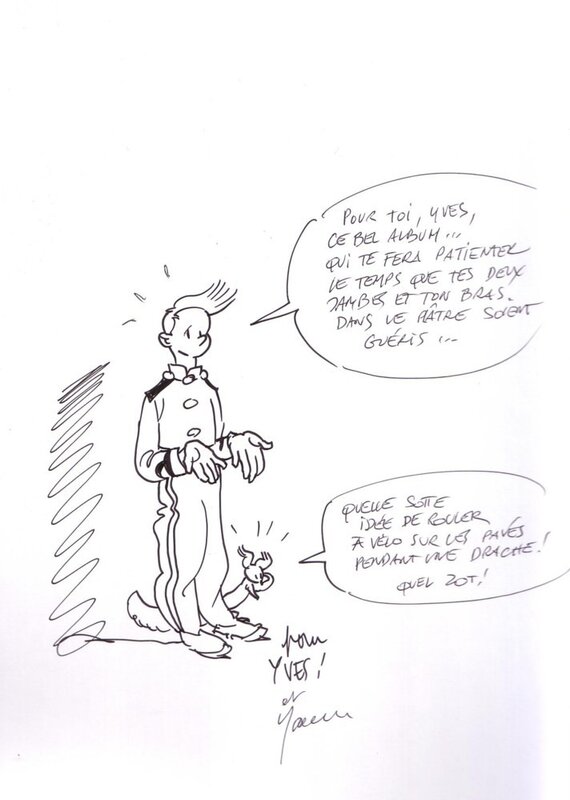 Olivier Schwartz, Spirou - La Femme Léopard - Sketch