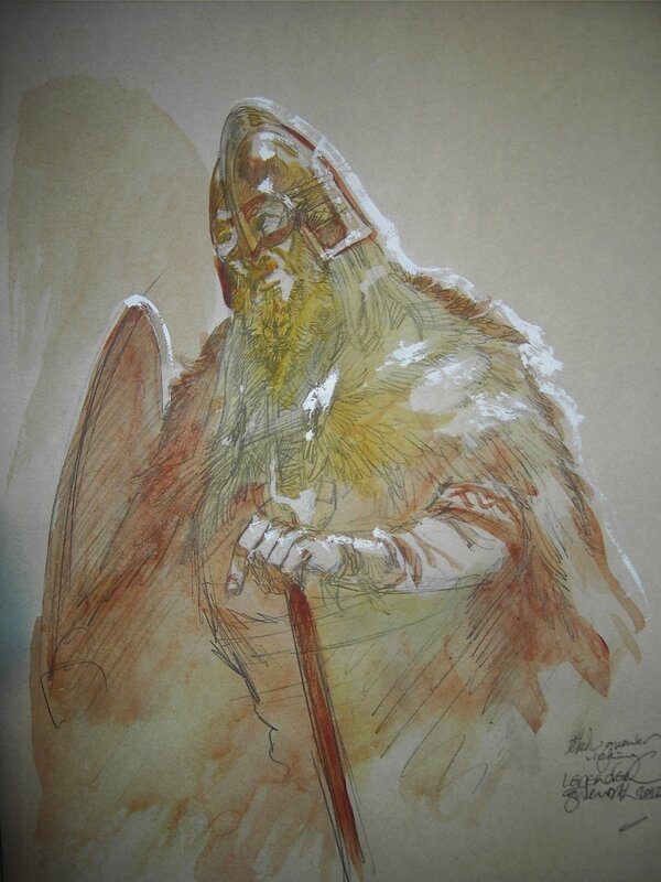 Guerrier by Gwendal Lemercier - Original Illustration