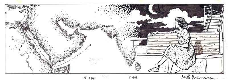 Manara: REVER PEUT ETRE P.44 STRIP - Planche originale